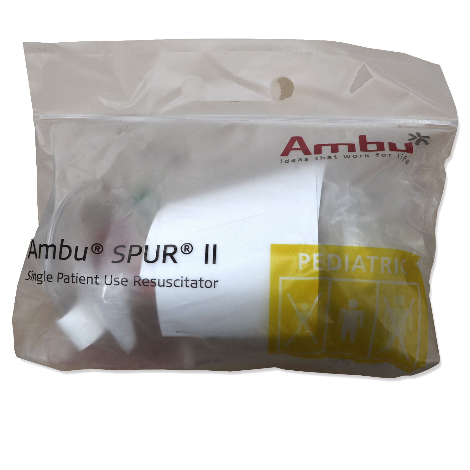 Ambu Spur II Disposable Resuscitator, Pediatric BVM (Bag-Valve-Mask) - Image 2