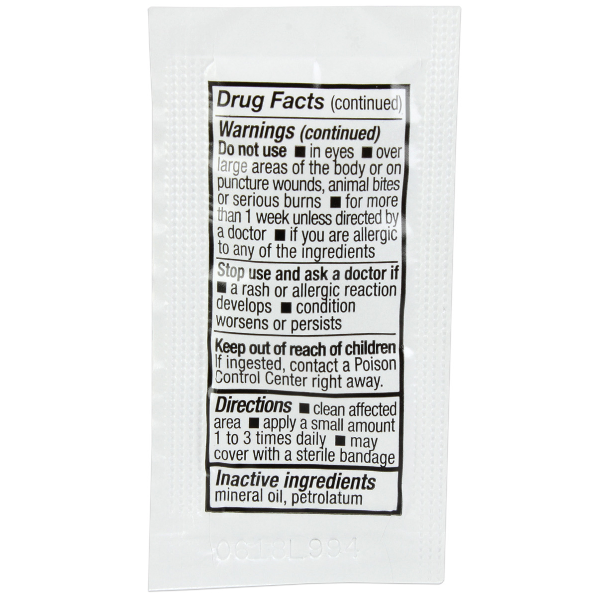 Single Antibiotic (Bacitracin) .9gm. Pouch, 144 per box - Image 8