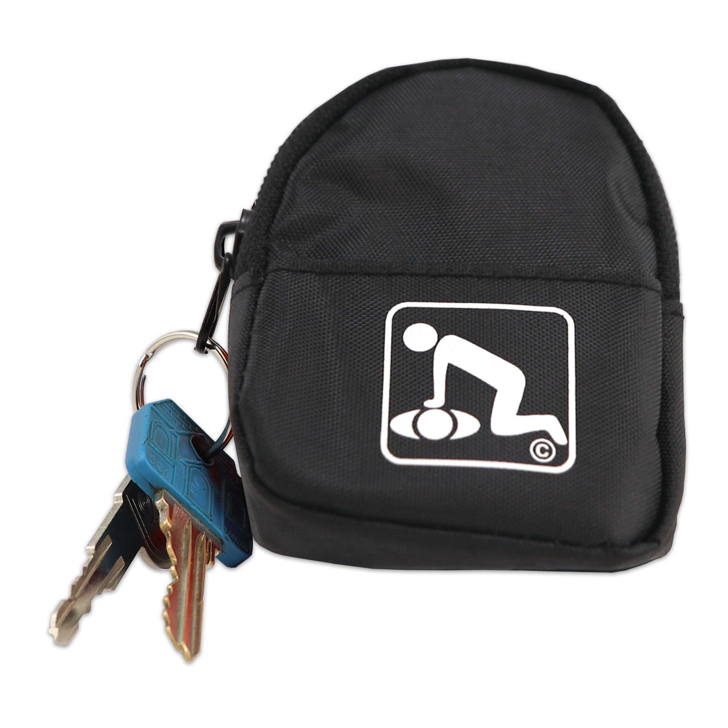 CPR Black Beltloop Keychain Backpack with Faceshield, Gloves, and Cleansing Wipes - Image 3