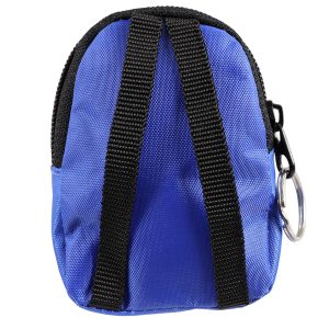 Alternative view of CPR Blue Beltloop Keychain Backpack with Faceshield, Gloves, and Cleansing Wipes
