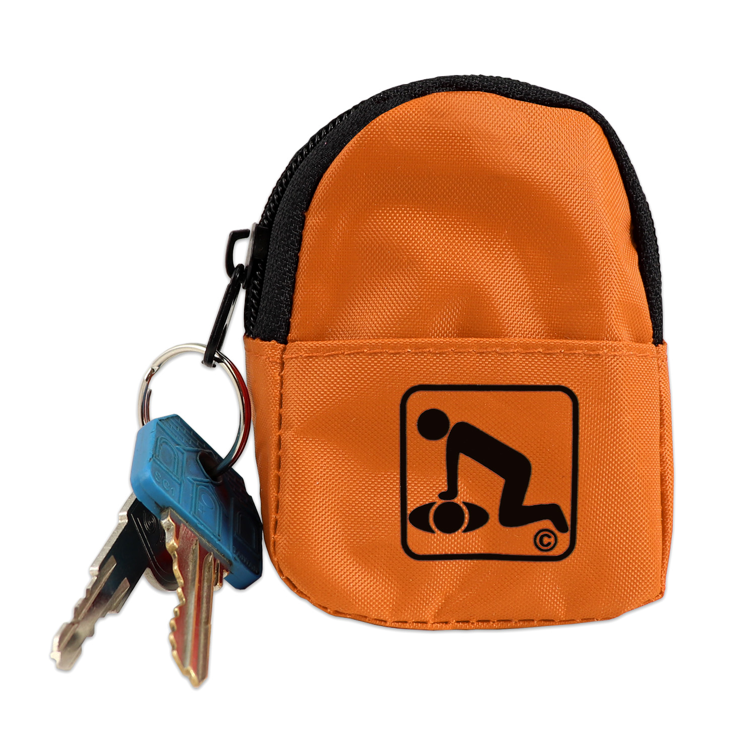 CPR Orange Beltloop Keychain Backpack with Faceshield, Gloves, and Cleansing Wipes - Image 5