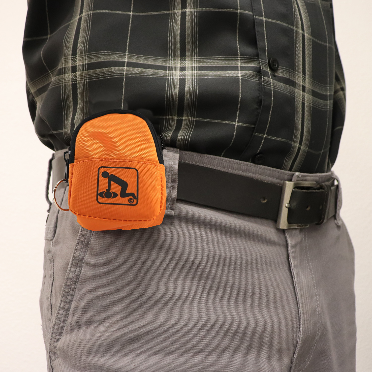 CPR Orange Beltloop Keychain Backpack with Faceshield, Gloves, and Cleansing Wipes - Image 6