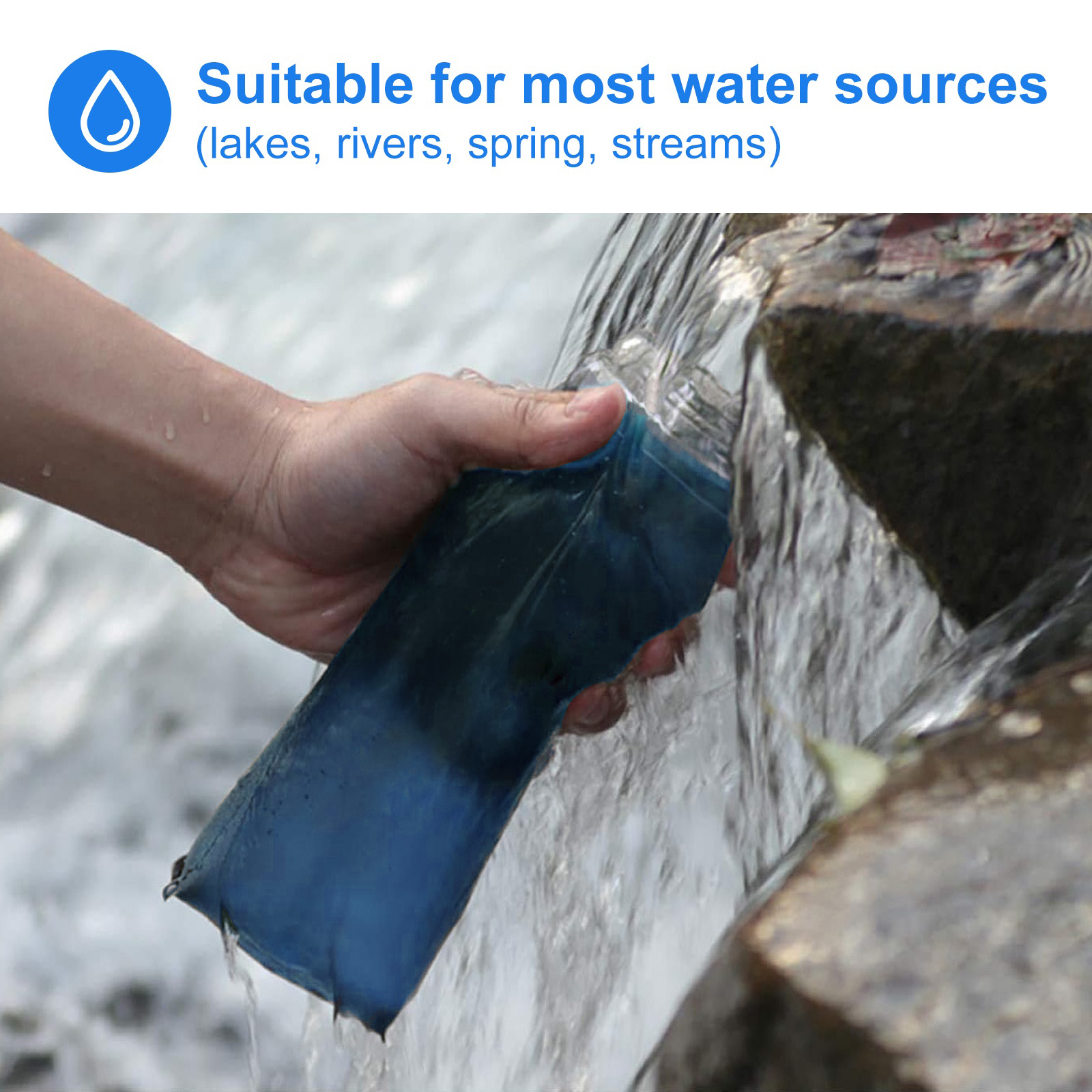 HygieniSafe® Collapsible Water Filter Bottle – 600 ml - Image 3