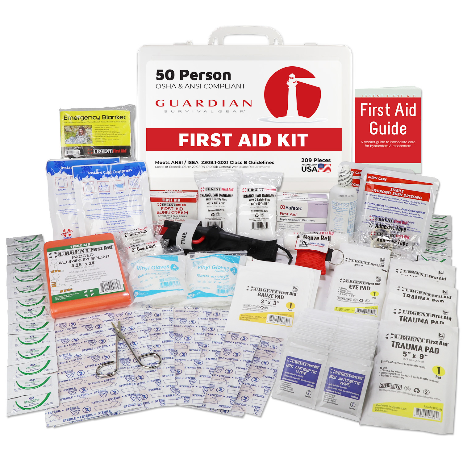 Guardian 25-50 Person First Aid Kit - Plastic - Image 10
