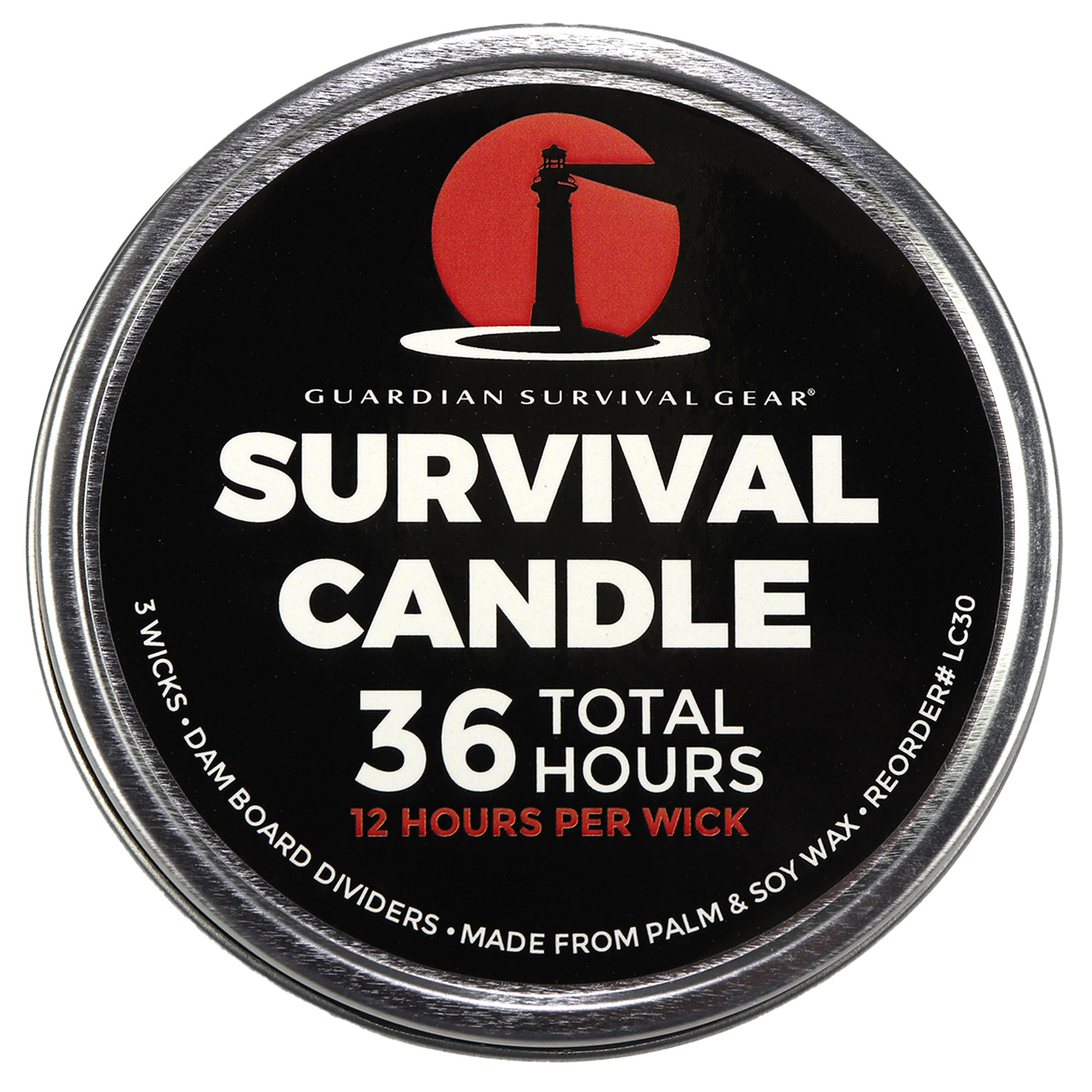 3 Wick 36 Hour Emergency Candle - Image 3