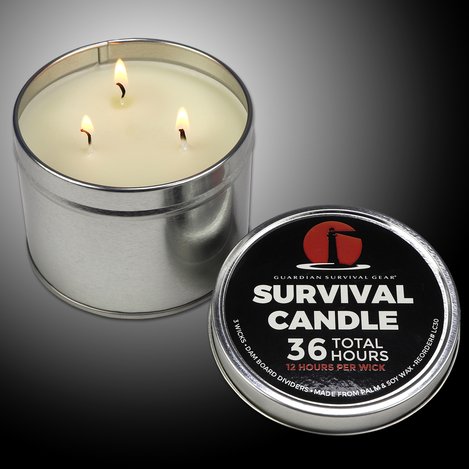 3 Wick 36 Hour Emergency Candle - Image 7