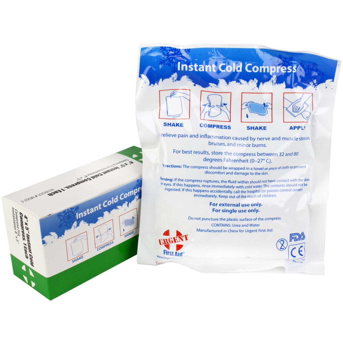 4" x 5" Instant Cold Compress, Boxed - Image 3