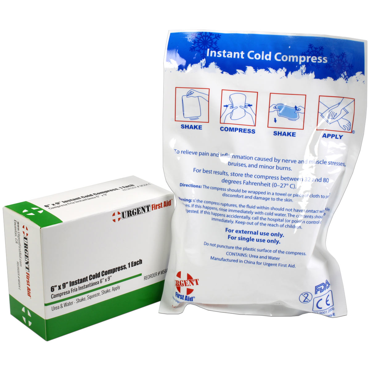 6" x 9" Instant Cold Compress, Boxed - 32 per case - Image 14