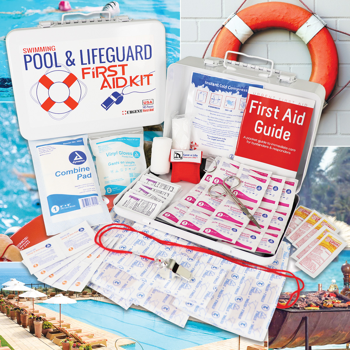 Swimming Pool & Lifeguard First Aid Kit - Metal - Image 4