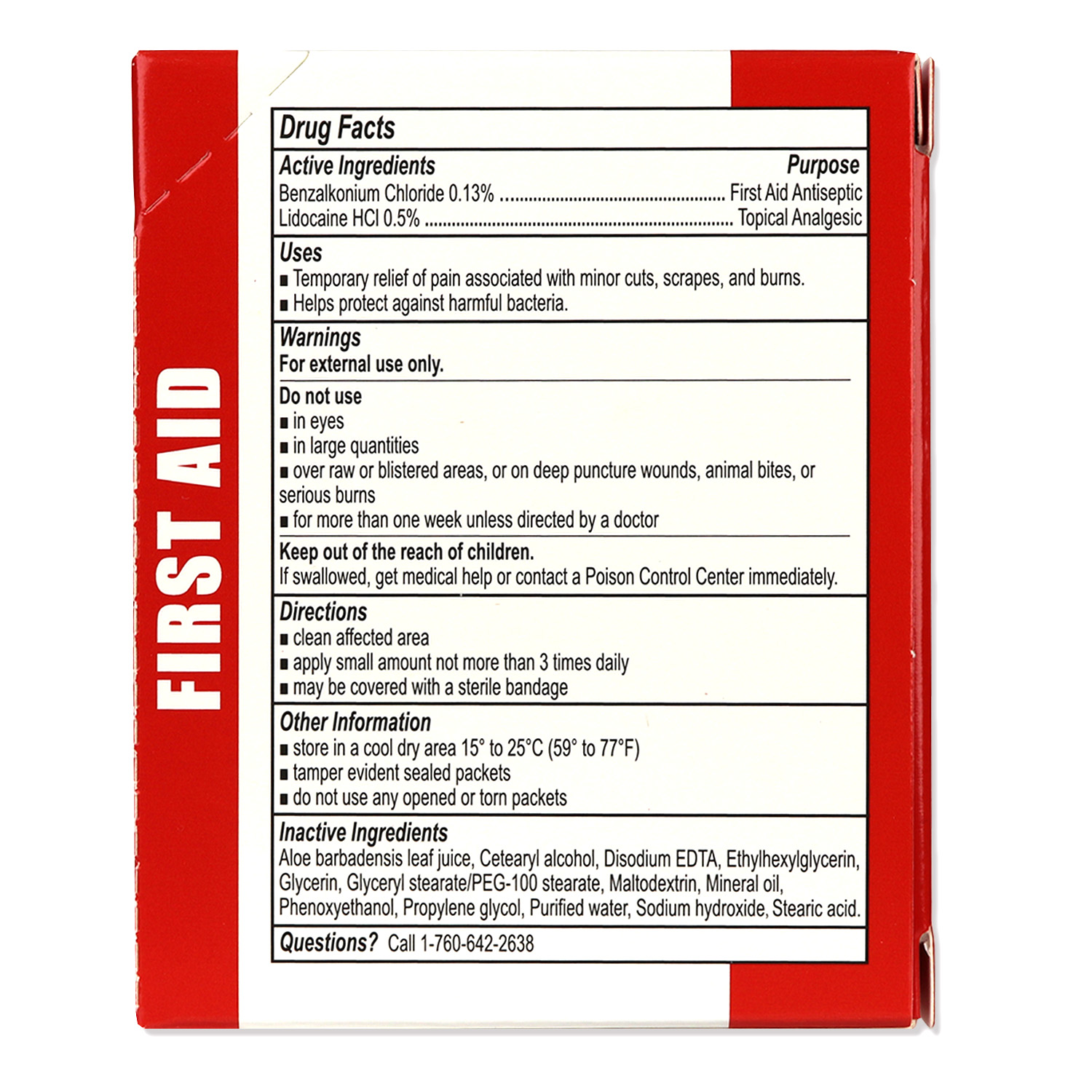 First Aid and Burn Cream .9gram, 25 Packets Per Box - Image 9