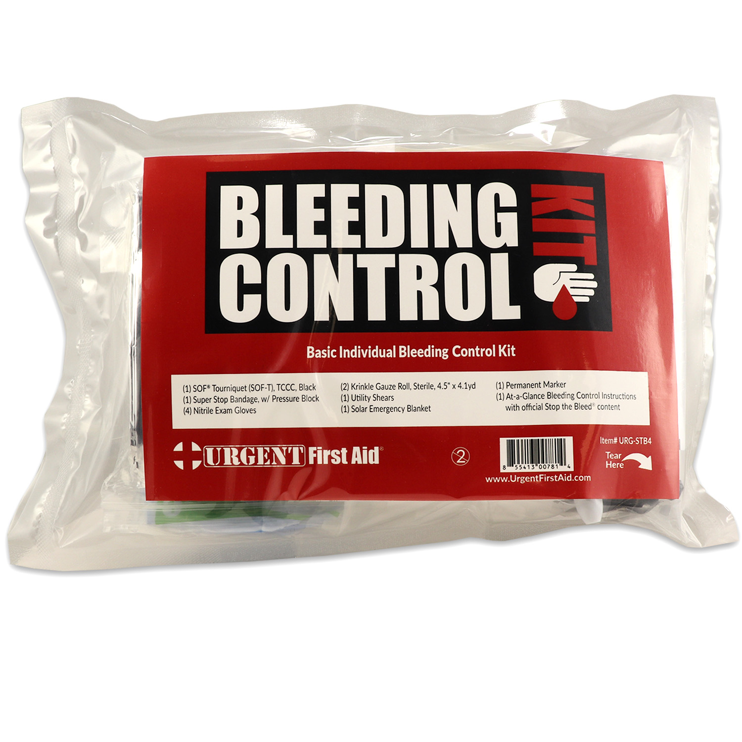 Personal Bleeding Control Kit in Vacuum Bag - Stop the Bleed Kit - Image 4